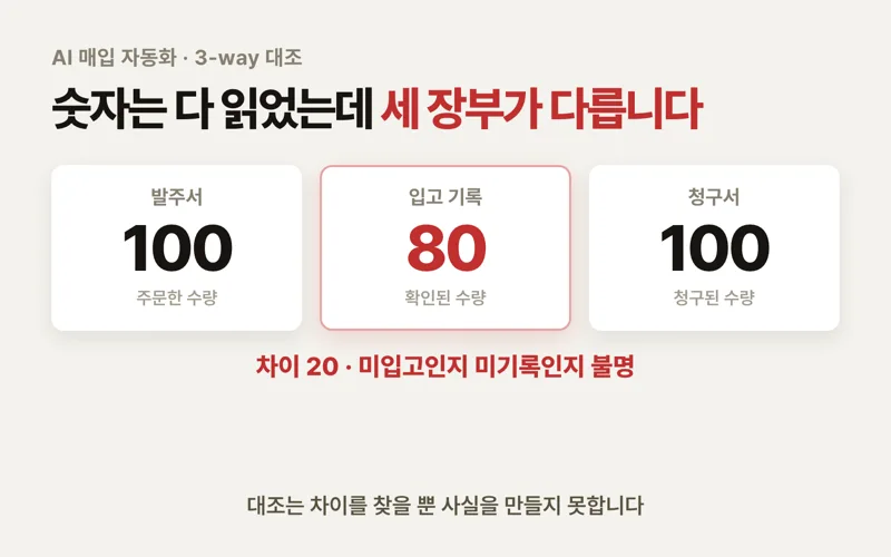 AI가 청구서를 읽기 전에, 회사는 ‘받았다는 기록’을 남겨야 합니다
